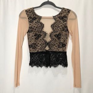 Lace crop top
